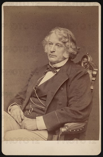 Portrait of Charles Sumner (1811-1874), Before 1874. Creator: George K Warren.