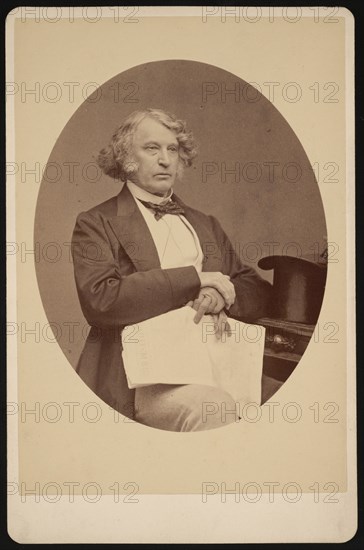 Portrait of Charles Sumner (1811-1874), Before 1874. Creator: George K Warren.