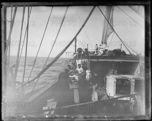 USFC Steamer "Albatross" Survey of Fishing Banks from Newport to Newfoundland, 1885. Creator: United States National Museum Photographic Laboratory.