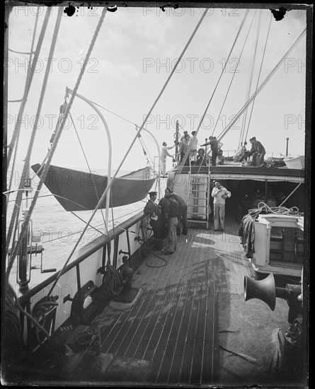 USFC Steamer "Albatross" Survey of Fishing Banks from Newport to Newfoundland, 1885. Creator: United States National Museum Photographic Laboratory.