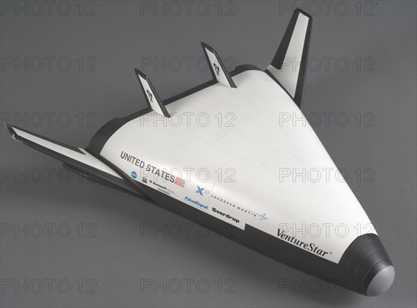 Model, X-33 VentureStar Reusable Launch Vehicle, 1990s. Creator: Unknown.