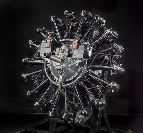 Wright Whirlwind R-790-A (J-5) Radial 9 Engine, 1920s. Creator: Wright Aeronautical.