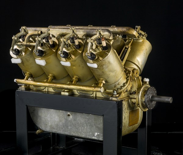 Curtiss Modified Model L, V-8 Engine, Circa 1910. Creator: Curtiss Aeroplane and Motor Company.