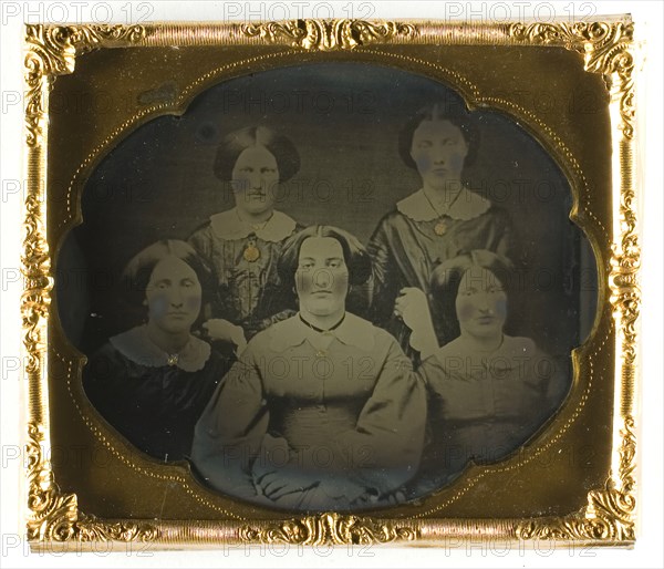 Untitled (five women), Mid 19th century. Creator: Unknown.