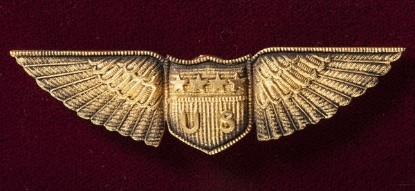 Miltary Aviator Badge, United States Army Air Service, ca. 1918-1926. Creator: Unknown.