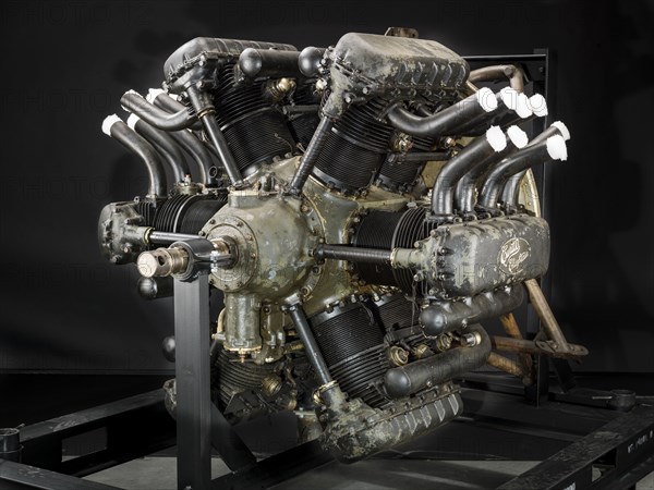 Curtiss Chieftain H-1640, Radial 12 Engine, ca. 1928. Creator: Curtiss Aeroplane and Motor Company.