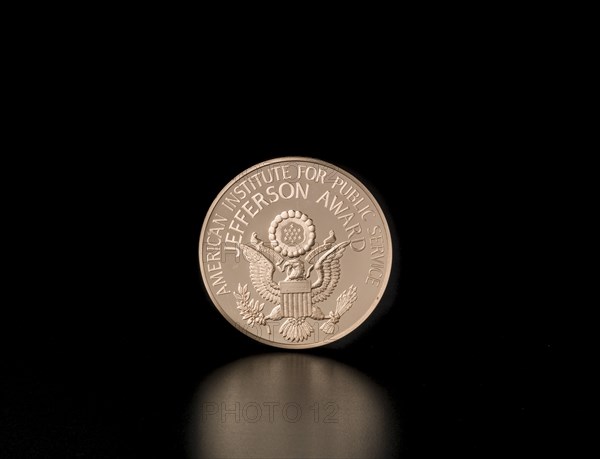 Jefferson Award Medal presented to Dr. Sally K. Ride, 1984. Creator: Franklin Mint.