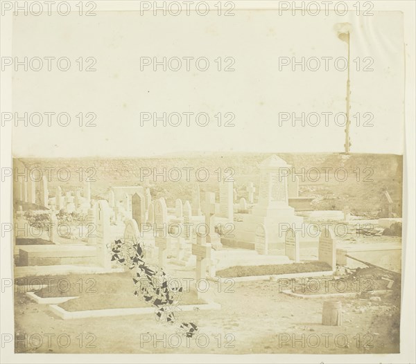 Cemetery on Cathcart's Hill, 1855. Creator: James Robertson.