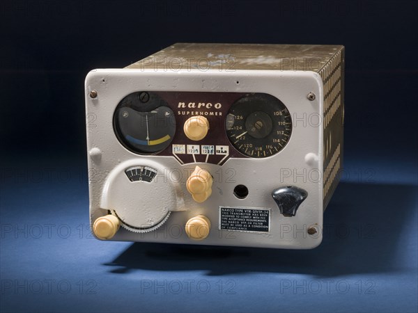 Narco VHT-2 Superhomer VOR Receiver/Indicator, 1950s. Creator: Narco Avionics.