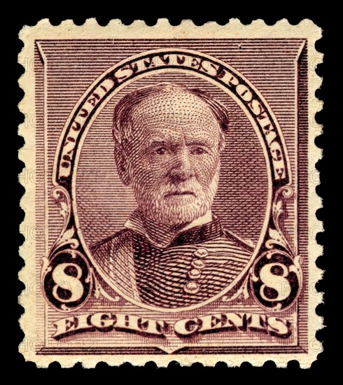 8c William T. Sherman single, 1893. Creator: American Bank Note Company.