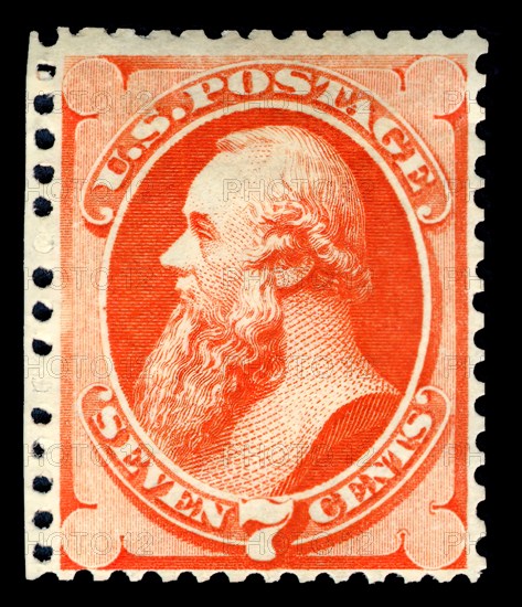 7c Edwin M. Stanton special printing single, 1875. Creator: Continental Bank Note Company.