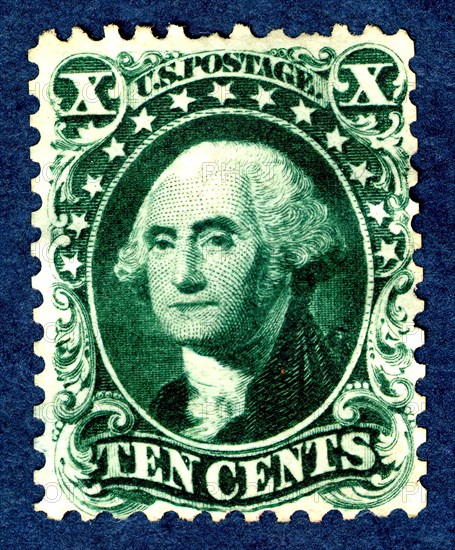 10c Washington reprint single, 1875. Creator: Continental Bank Note Company.
