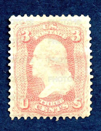 3c Washington single, August 17, 1861. Creator: National Bank Note Company.