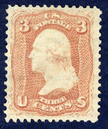 3c Washington single, 1861. Creator: National Bank Note Company.