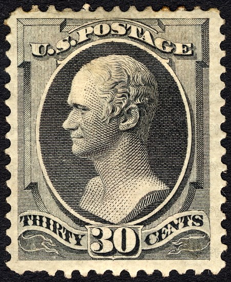 30c Alexander Hamilton single, October 14, 1874. Creator: Unknown.