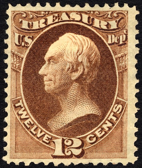 12c Henry Clay Treasury Department single, 1873. Creator: Unknown.