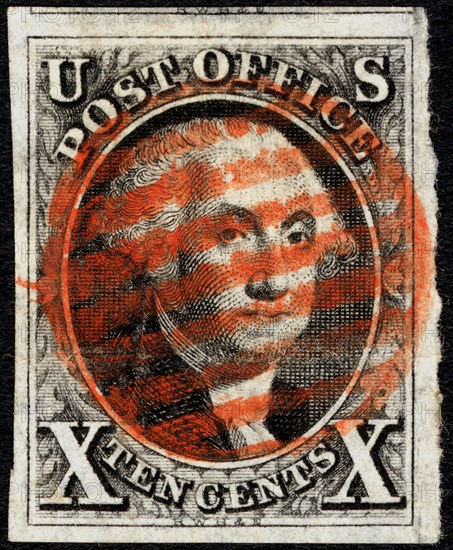 10c Washington single, 1847. Creator: Unknown.