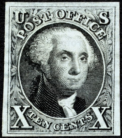 10c Washington reproduction single, 1875. Creator: Unknown.