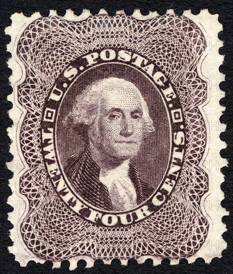 24c Washington reprint single, 1875. Creator: Unknown.