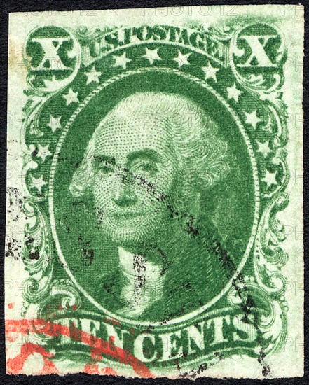 10c Washington single, 1855. Creator: Unknown.