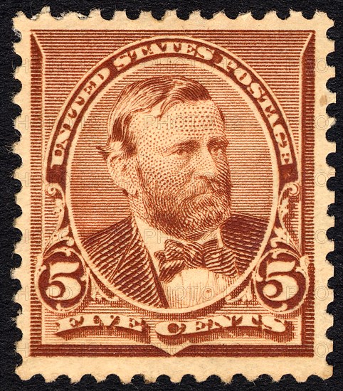 5c Ulysses S. Grant single, 1890. Creator: Unknown.