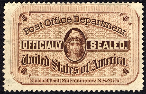 Post Office seal, 1877. Creator: National Bank Note Company.