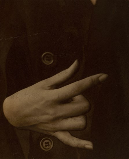 Georgia O'Keeffe - Hand, 1918. Creator: Alfred Stieglitz.