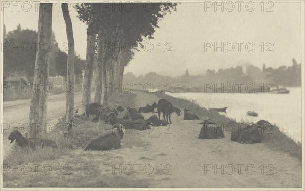 On the Seine—Near Paris, 1894, printed 1897. Creator: Alfred Stieglitz.