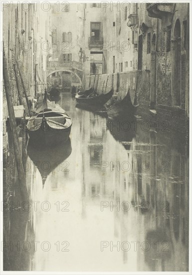 A Venetian Canal, 1894, printed 1897. Creator: Alfred Stieglitz.