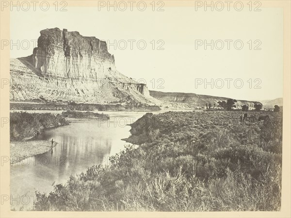 Castle Rock, Green River Valley, 1868/69. Creator: Andrew Joseph Russell.