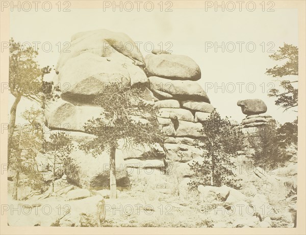 Granite Rock, Buford Station, Laramie Mountains, 1868/69. Creator: Andrew Joseph Russell.