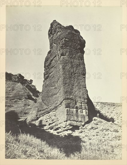 Sentinel Rock, Echo Canon, 1868/69. Creator: Andrew Joseph Russell.