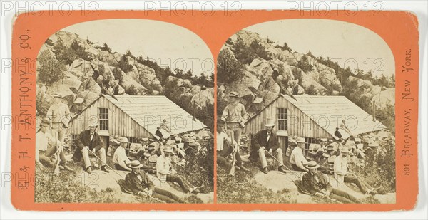 Group on Summit of the Mountain, 1869/1901. Creator: Anthony & Company.