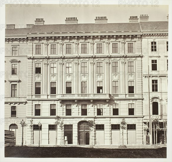 Kolowrat-Ring No. 10, Wohnhaus der Frau C. Hoffmann, 1860s. Creator: Unknown.