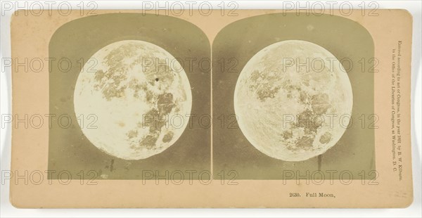 Full Moon, 1891. Creator: BW Kilburn.
