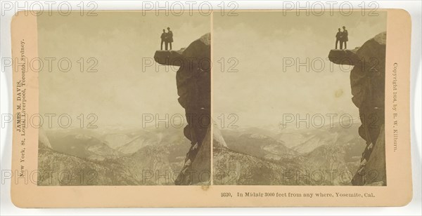 In Midair 3000 feet from anywhere, Yosemite, Cal., 1894. Creator: BW Kilburn.