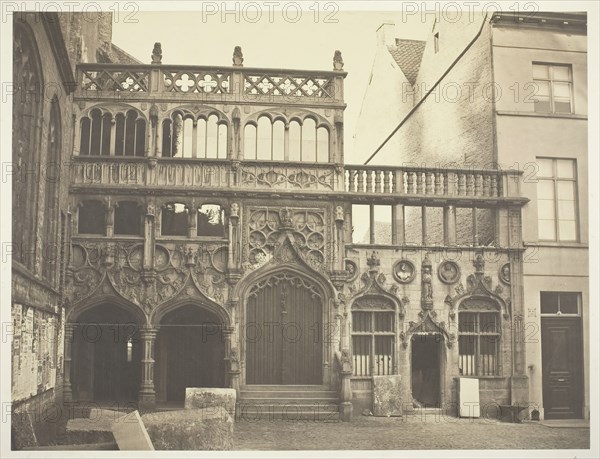 Chapelle du St. Sang à Bruges, 1854/55. Creators: Bisson Frères, Louis-Auguste Bisson, Auguste-Rosalie Bisson.