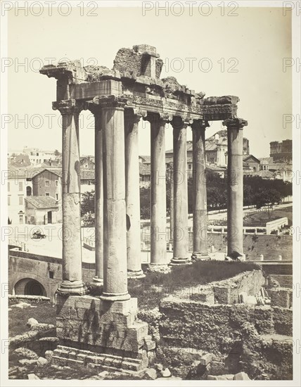 Forum Romanum, Rome, 1854/57. Creators: Bisson Frères, Louis-Auguste Bisson, Auguste-Rosalie Bisson.