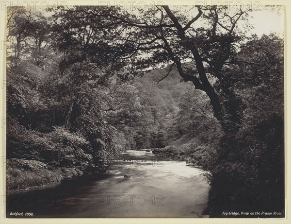 Ivy Bridge, View on the Prysor River, 1860/94. Creator: Francis Bedford.