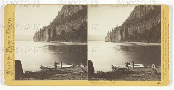 Cape Horn, Columbia River, 1867. Creator: Carleton Emmons Watkins.