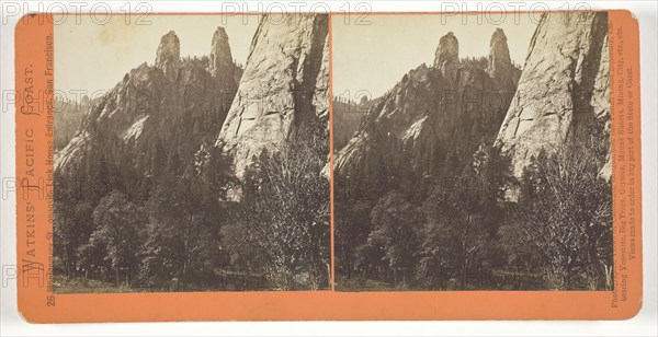 Cathedral Spires, Yosemite, 1861/76. Creator: Carleton Emmons Watkins.