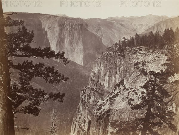 First View of the Yosemite Valley from the Mariposa Trail, 1865/66. Creator: Carleton Emmons Watkins.