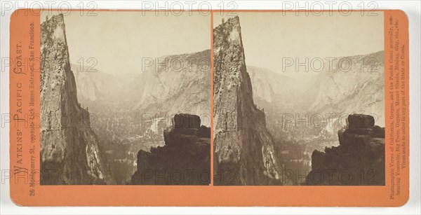 Looking Down the Valley from Union Point, Yosemite, 1861/76. Creator: Carleton Emmons Watkins.