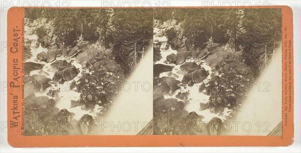 The Foot of the Vernal Fall, Yosemite, 1861/76. Creator: Carleton Emmons Watkins.