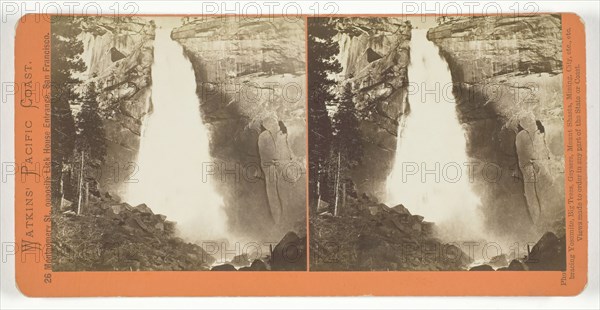 The Nevada Fall, 700 ft., Yosemite, 1861/76. Creator: Carleton Emmons Watkins.
