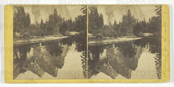 The Three Brothers, Inverted, 1861/80. Creator: Carleton Emmons Watkins.