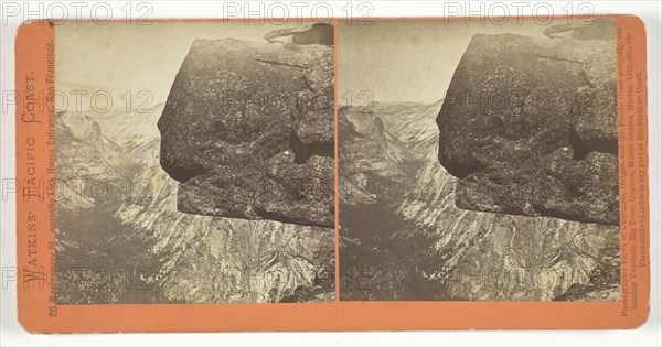 Tenaya Canyon from Glacier Point, Yosemite, 1861/76. Creator: Carleton Emmons Watkins.