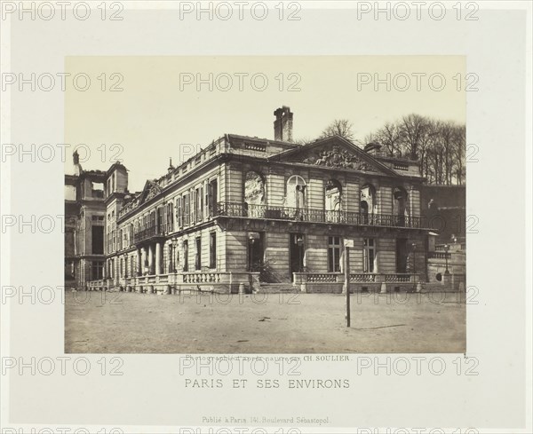 Palais de Saint-Cloud, 1870/71. Creator: Charles Soulier.