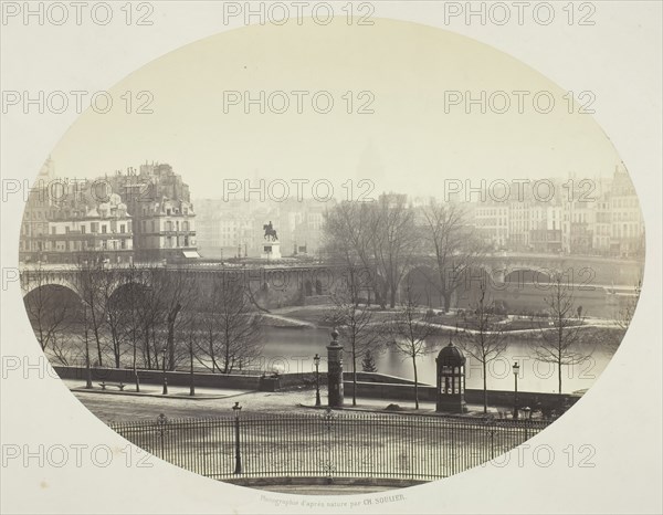 The Pont Neuf in Paris, 1860/75. Creator: Charles Soulier.