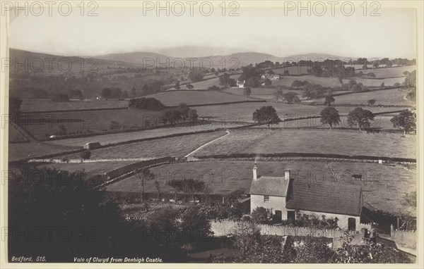 Vale of Clwyd from Denbigh Castle, 1860/94. Creator: Francis Bedford.